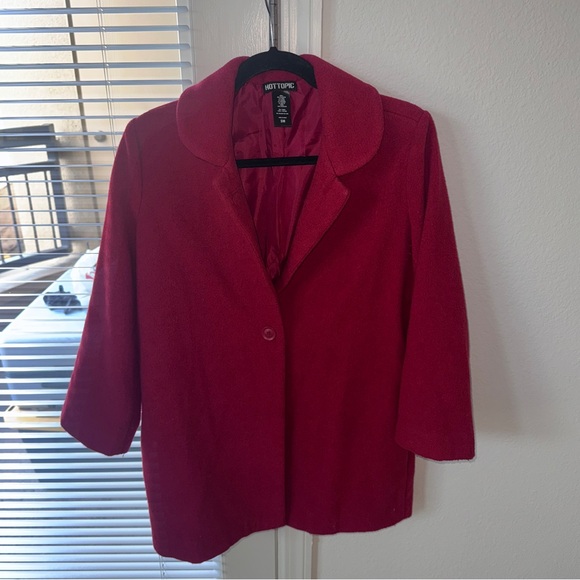 Red coat from Hot topic in size small - Picture 5 of 6